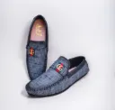 Men's Formal Grey Fabric Loafers 1 pics for Stylish Comfortable