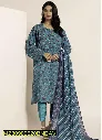 3 Pice Women's Unstitched Viscose Printed Suit