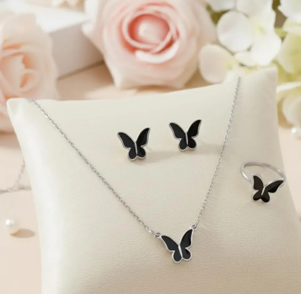 Butterfly Korean Necklace Set