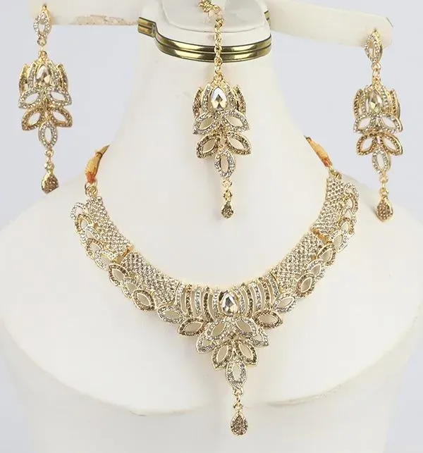 Badam Patti Necklace with Earrings and Free  Free Dori