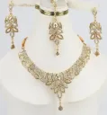 Badam Patti Necklace with Earrings and Free  Free Dori